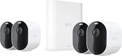 Arlo Pro 3 Camera Surveillance WiFi Exterieure Sans Fil, Pack