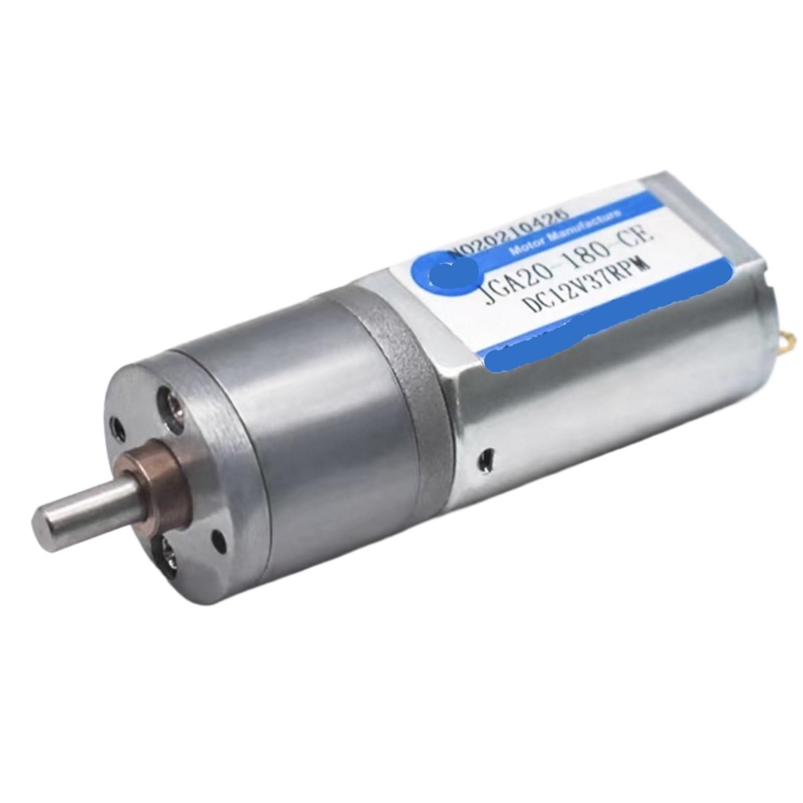 Silnik z przekładnią spowalniającą DC 20 mm 180, 20-833 obr./min, mały silnik elektryczny o niskiej prędkości JGA20-180 (1 szt.) (71,6V)