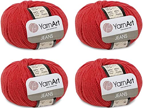 Image of YarnArt Cotton Blend Amigurumi Yarn - Cotton Acrylic Blend Yarn for Knitting & Crochet, Soft & Durable Yarn for Amigurumi, Baby Items and Garments