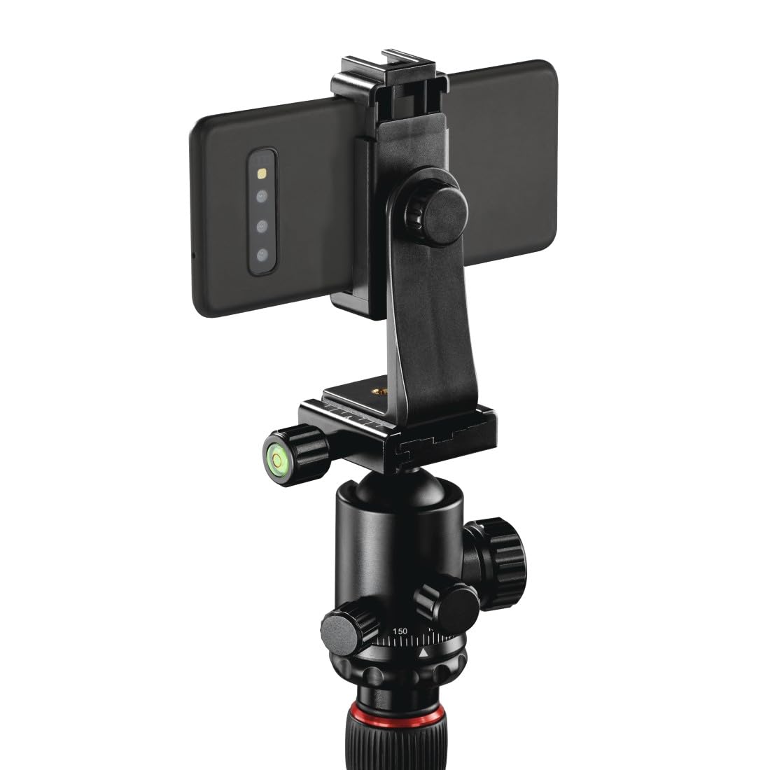 Hama Trépied Appareil Photo 2 en 1 Ramble II Duo (Plaque de Montage Rapide pour Portable, Ultraléger en Carbone, Macrophoto, Monopod ou Tripode, Max. 160 cm, tête sphérique rotative, Sac) Noir