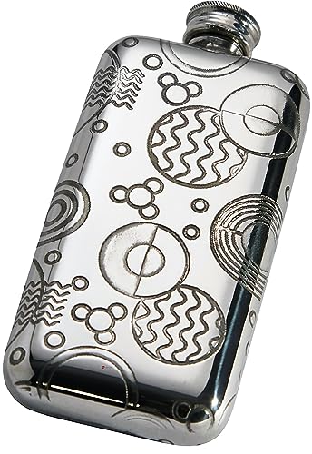 Flasque en étain rétro gravable idéale pour cadeau unique avec boîte - 2