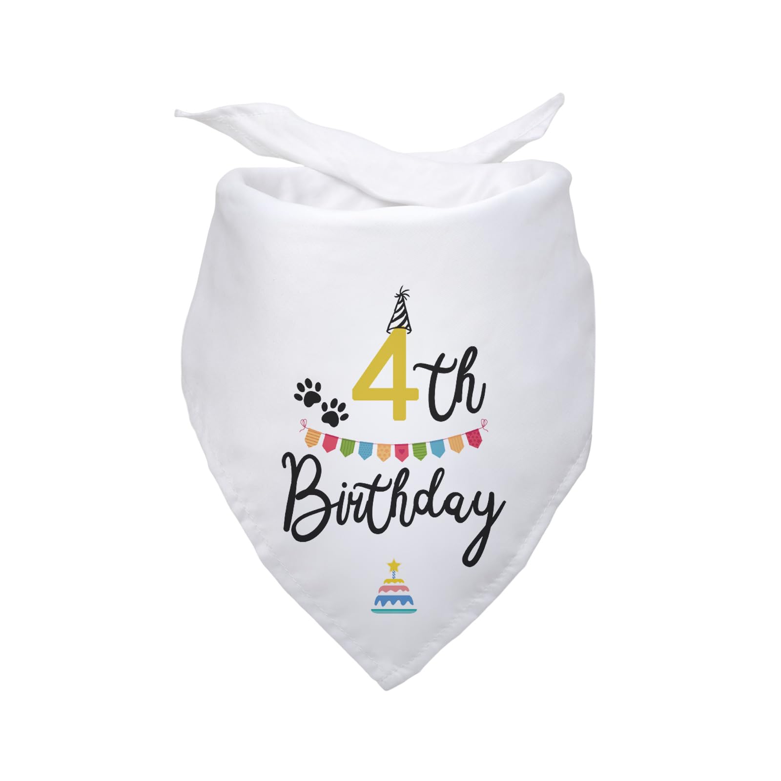 E48 Happy Birthday Dad Hundehalstuch – Lila, 63,5 X 43,2 Cm, Flanellstoff, Für Kleine Bis Große Hunde