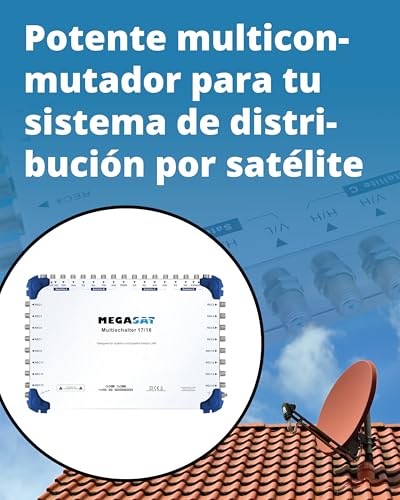 Miniatura 2 de Megasat Multiswitch 17 16 Multiswitch Recepción De 4 Satélites, Para Hasta 16 Usuarios
