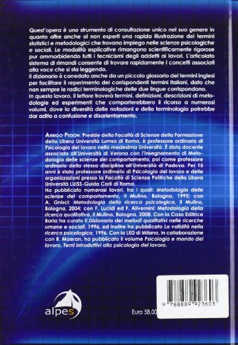 Dizionario Di Statistica E Metodologia Per Le Scienze Del Comportamento - 2