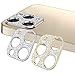KONEE 【2 Pièces】 Diamant Caméra Arrière Protecteur Compatible avec iPhone 12 Pro, [ Anti-Rayures ] Bling Protecteur Autocollant Caméra Lentille Objectif Coque pour iPhone 12 Pro (Or + Argent)