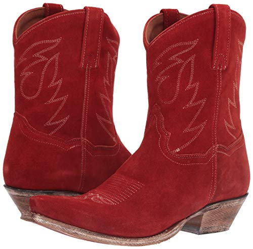 Dan Post Women's Standing Room Only Western Boot Snip Toe Red 7.5 M US - Image 4
