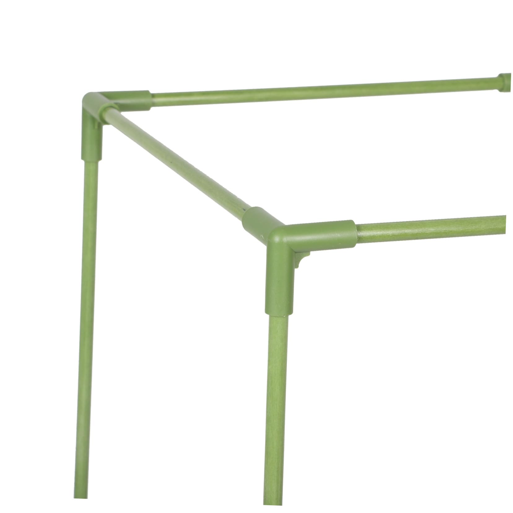 SEWACC Support pour Plantes Carré 1 Set en Fibre de Verre et PP Vert