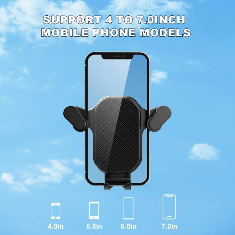 Miniatura 6 de Soporte para teléfono celular Gravity para todos los teléfonos iPhone Samsung (negro)