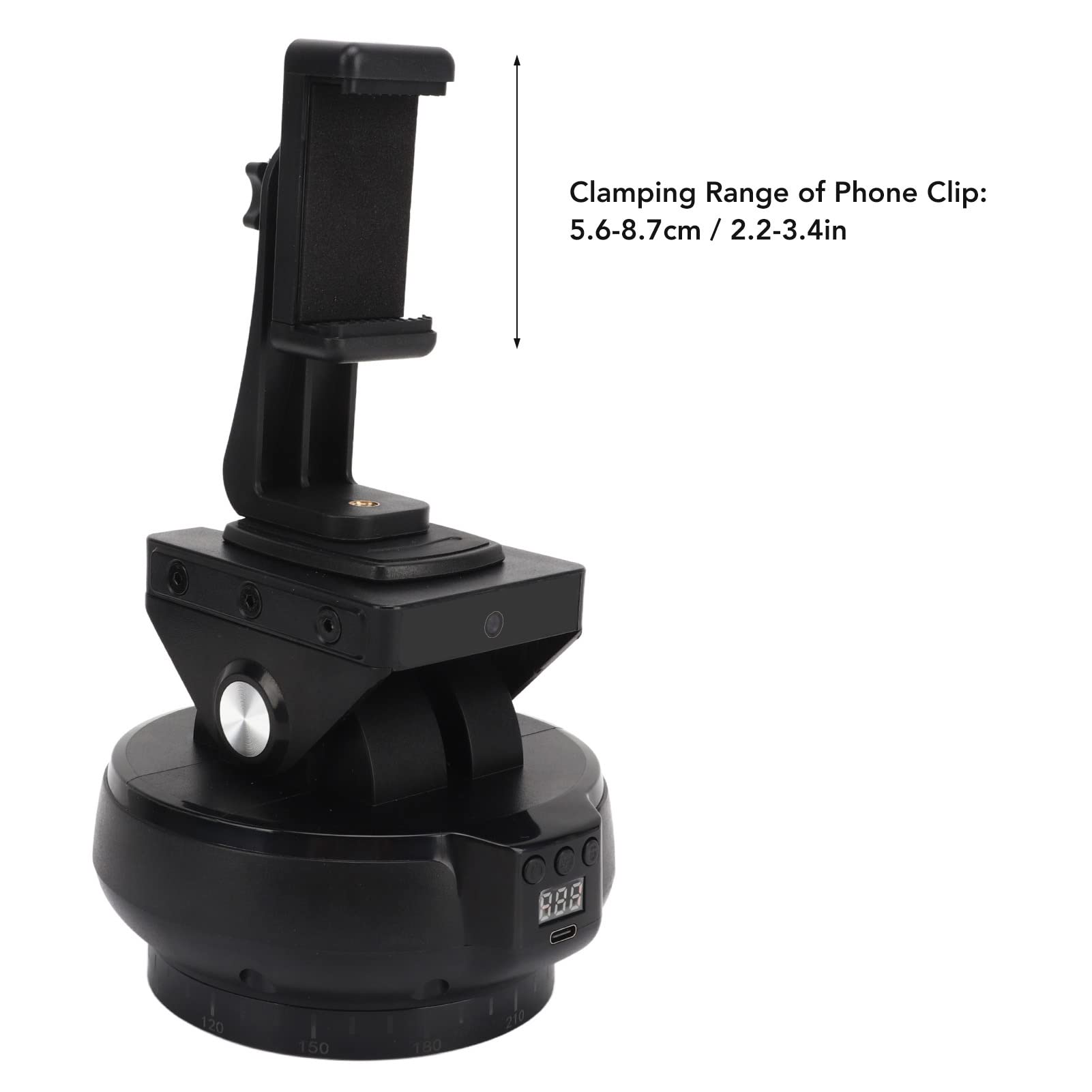 CHICIRIS Estabilizador de Cabeza de Trípode Eléctrico con Rotación de 360 ​​Grados y Seguimiento Facial para Smartphones y Cámaras en Material ABS