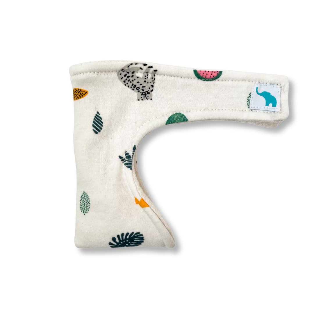 PeebuddiesThe Organic 3-Pack - Absorbent, Easy-to-use Diaper Changing Cover for Baby Boys - Essential Baby Accessory for New Parents (Snow Leopards)