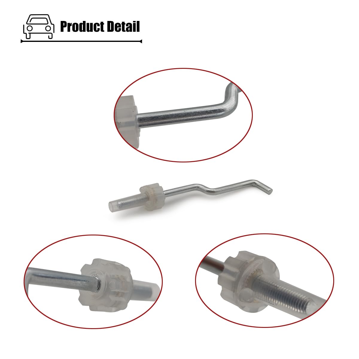 RODD　シルバープレート　オーストラリア LXROAR01 Exterior Door Handle Lock Rod Compatible with Nissan