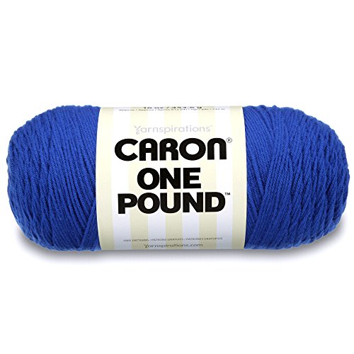 Image of Caron One Pound Solids Yarn, 16oz, Gauge 4 Medium, 100% Acrylic - Royalty- For Crochet, Knitting & Crafting ( 1 Piece )