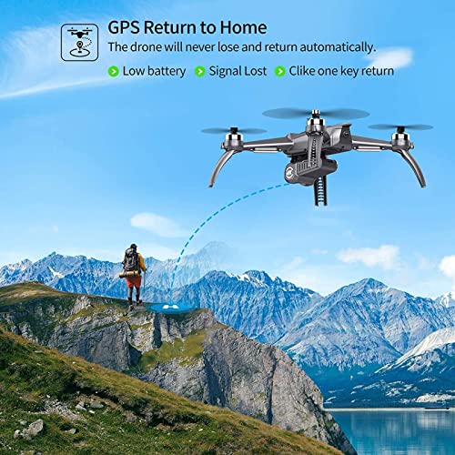 GPS Drohnen mit 4K UHD Kamera für Kinderanfänger, 2 Batterien mit 46 Minuten Flugzeit, bürstenloser Motor, 5 GHz FPV… – Bild 6