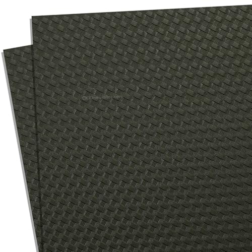 HOLSTEX Thermoform Sheet - (Basketweave Texture) - (.125 Thickness) - (8in x 8in Sheet) - (Olive Drab) - (2 Sheets) - for Holster Making, DIY Cosplay, Airsoft Armor