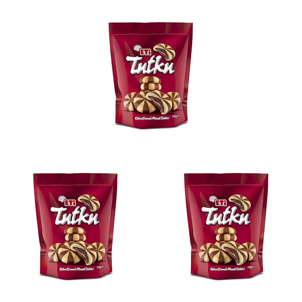 Eti Tutku Torba Kakao Kremalı Mozaik Bisküvi 210 g 3lü paket