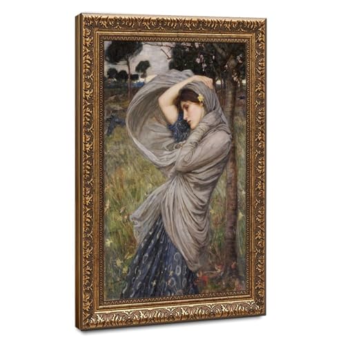Impression sur toile John William Waterhouse Boreas cadre suspendu bureau 30x45 cm