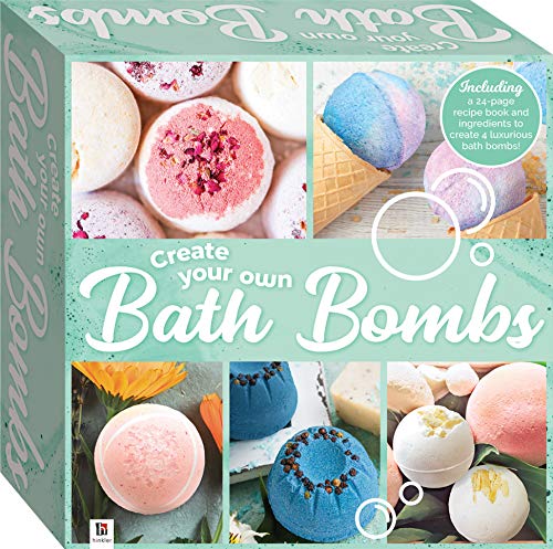 Create Your Own Bath Bombs: This Complete Kit contains everything needed to make Four Beautifully Rose-Scented Bath Bombs