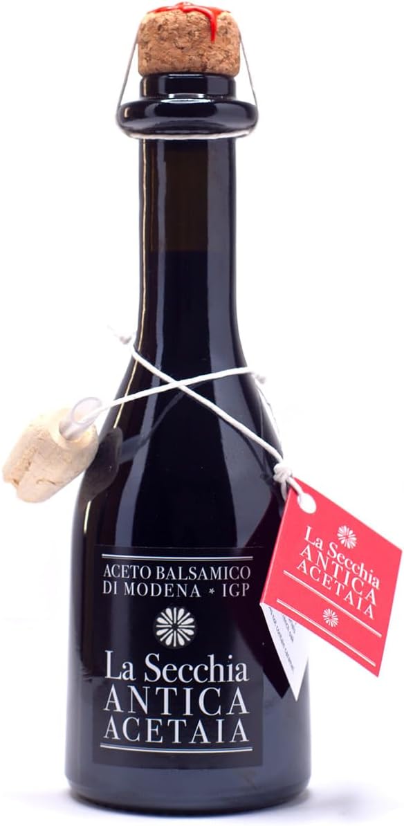 La Secchia - Balsamic Vinegar of Modena PGI "One Star," Aged in Oak, Low Density, 250 ml Bottle with Cork Pouring Cap