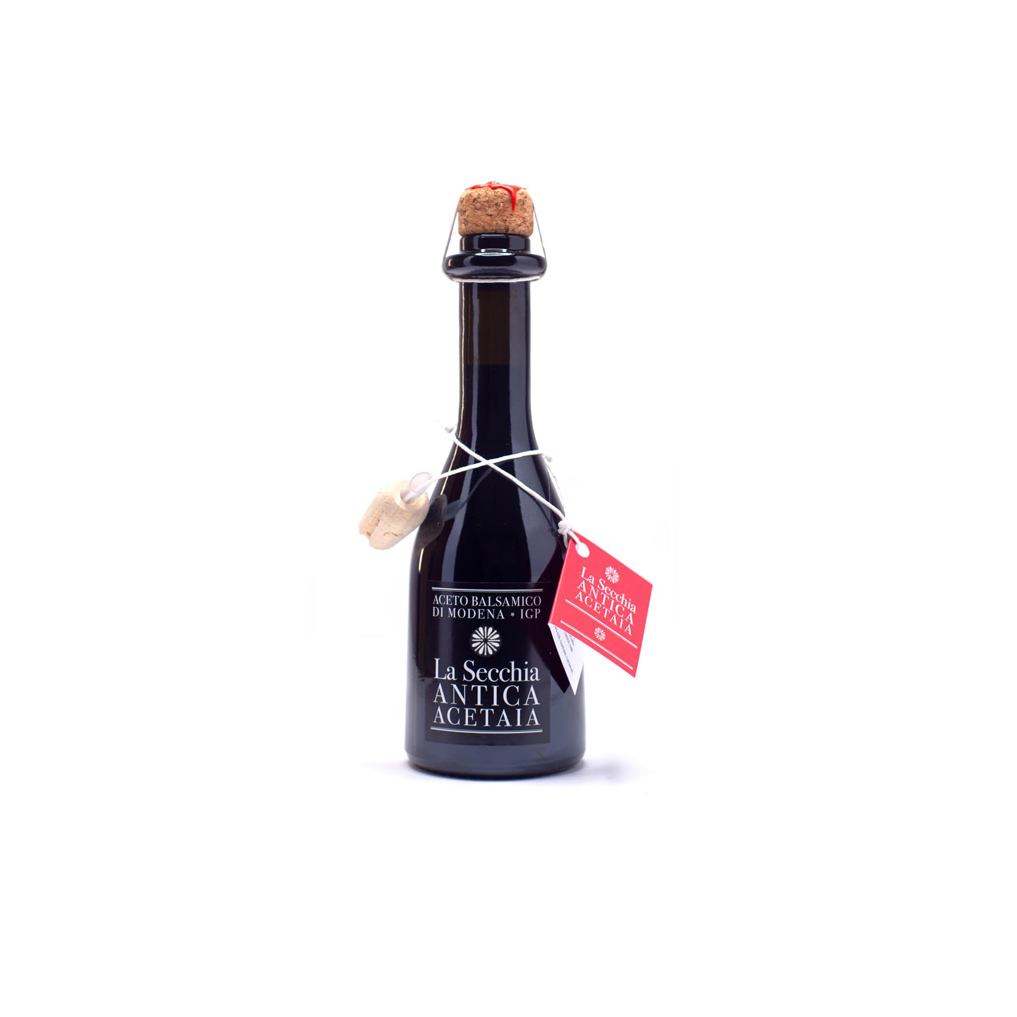 Balsamic Vinegar of Modena PGI "One Star," Aged in Oak, Low Density, 250 ml Bottle with Cork Pouring Cap