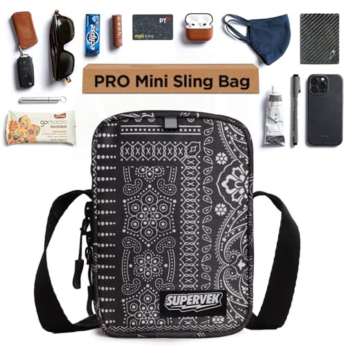 Mini Sling Bag PRO - Waterproof Zip, Fabric & Adjustable Fly Strap | Urban Crossbody Travel Chest For Men Women