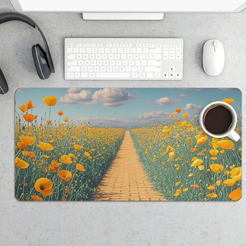 Poppies Field Yellow Brick Road Desk Pad Protector Large miniatura 5