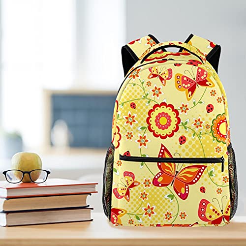 Sac à dos décontracté avec imprimé fleur durable et coloré