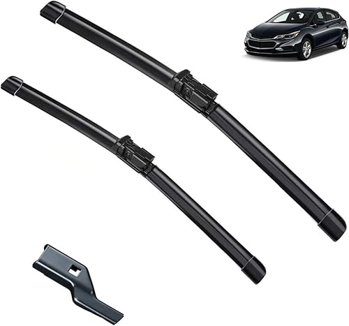 Escobillas de limpiaparabrisas delantero compatibles con Chevrolet Cruze MK 2 2016-2023 para parabrisas de ventana, automóvil, cepillos de lluvia de