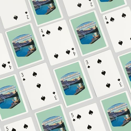 Baraja Póker Denver Colorado Montañas con Alces 52 Cartas miniatura 4