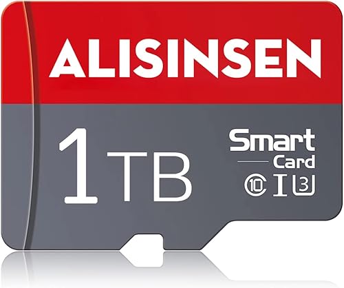 Miniatura 1 de Tarjeta Micro SD de 1 TB de alta velocidad clase 10 tarjeta de memoria de 1 TB con adaptador de tarjeta SD diseñado para teléfonos inteligentes