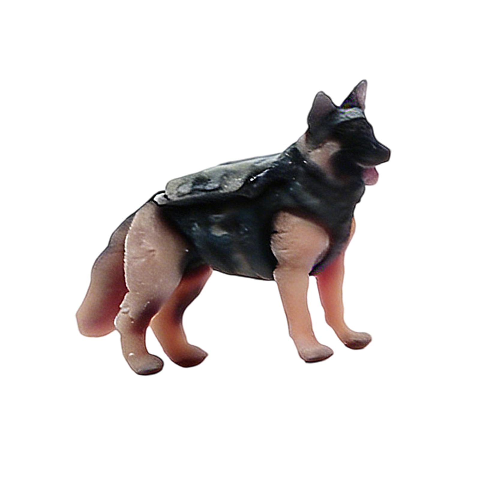 Osniyaw German Shepherd Poli Artistic 3D Printed Pet Sculpture Size 1/64 Miniature Figure Ideal For Table Decoration And Model Making Enthusiasts Beautiful Small Pet Display