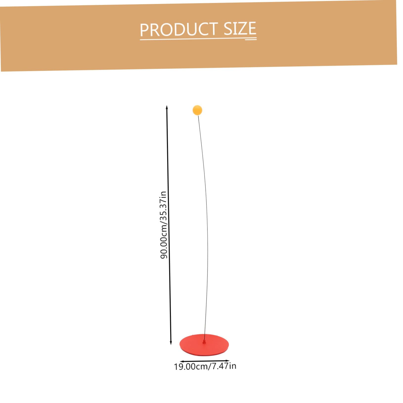 Mikikit 1Set Table Tennis Training Kit Elastic Shaft Racket for Beginners Material with Base for Indoor Practice Random Color Design