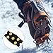 DIKACA Silicone Outdoor 5-Tooth Ice Cleats Shoe Spikes Cover Anti-Slip Grippers for Walking on Snow and Ice Winter Traction Crampons for Hiking and Fishing