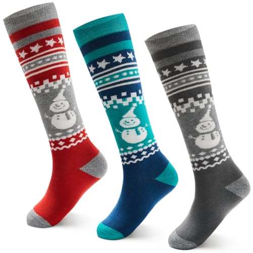 Moon Tree Boys Ski Socks for Kids Winter Warm Snowboarding