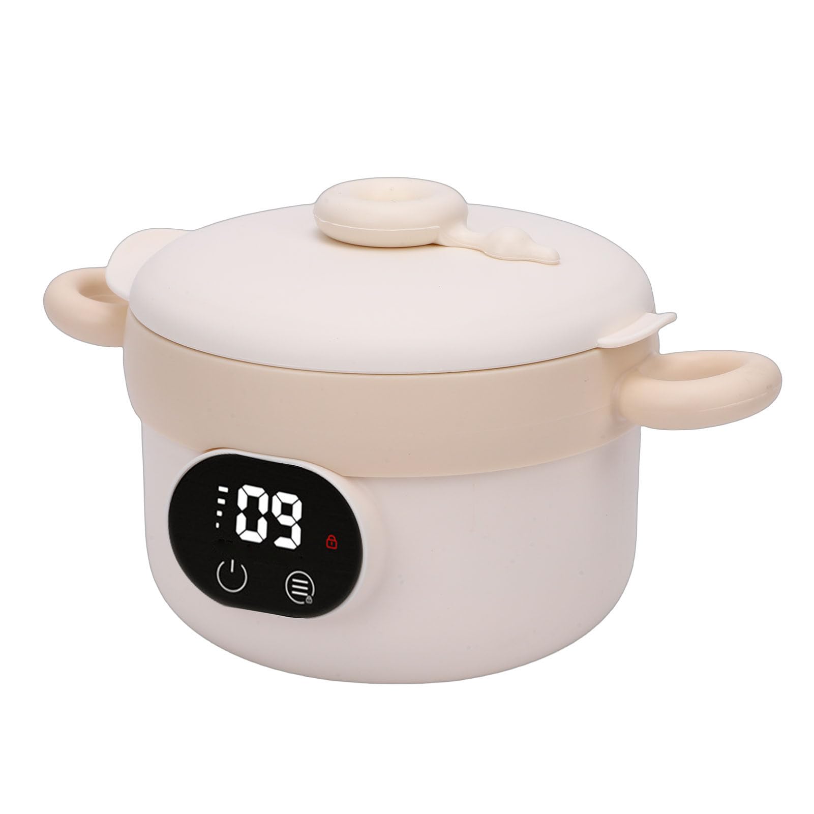 Eacam Bol Chauffant électrique pour Aliments pour Bébés, Chauffe-plats, Bol D'alimentation Nourrissons, Contrôle Intelligent de la Température, Température Constante, Cha (Lait Abricot)