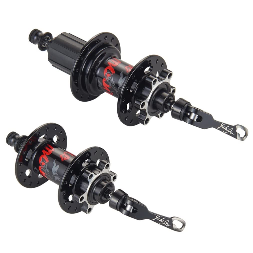 Piasty rowerowe 32 otwory MTB Bike Hub 6 śrub zestaw łożysk hamulca tarczowego Quick Release przód 9x100mm tył 10x135mm 8/9/10/11 prędkości (kolor: czarny)