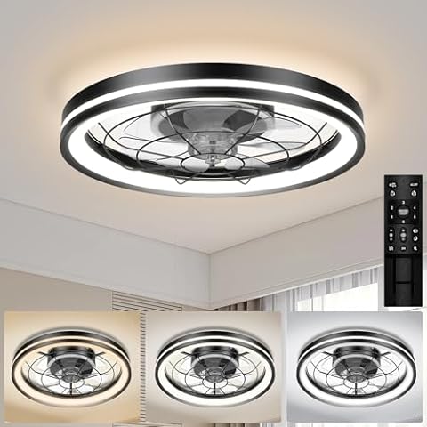 Airwit 48cm Ventilateur de Plafond Silencieux Cover
