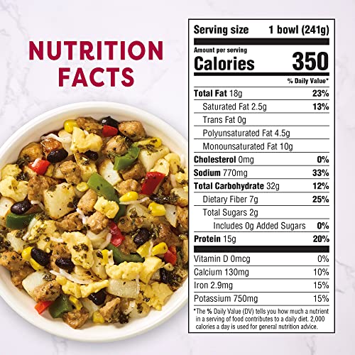 Gardein Southwest Plant-Based Saus'age & Veggie Breakfast Bowl, 8.5 Oz #TOP5