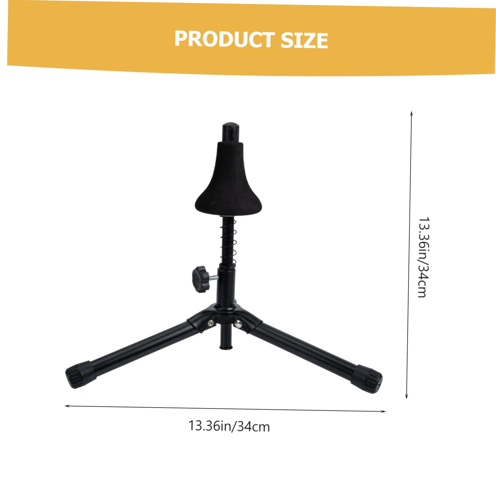 GOOHOCHY Stand Trumpet Stand Sponge Spring Durable Iron Construction Music Instrument Display Prop