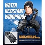 Winter Gloves Men Women Made with 3M Insulation&Plush Lining -15℉ Windproof&Water-Resisitant Glove with Touchscreen Fingers - Image 3