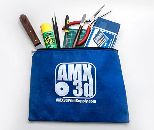 Amx3D 25 Piece 3D Printer Tool Kit - All The 3D Printing Tools Needed To Clean & Finish 3D Prints - Print Like A Pro -Amx3D-25 Piece Tool Kit #TOP1