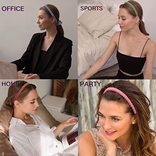 Lapohi Headbands For Women Girls 10 Pcs Colorful Fashion Effortless Plastic Headbands With Teeth No Slip Comb Headbands Hair Bands For Women Men Teen Girls #TOP1