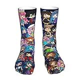 DHOUTSL Socks Its Funneh Anime and the Krew Novelty Crew Stocking Athletic Sock for Women Men and Teens Gifts Socks 16in