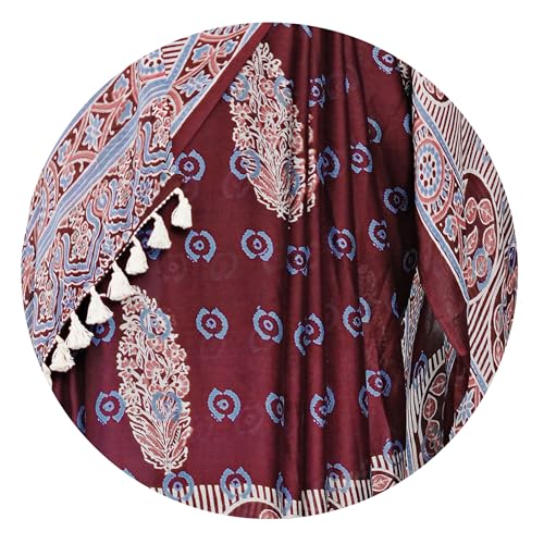 Image of MIRCHI FASHION Saree for Woman | Chiffon Floral Printed Breathable Occasional Sari with Blouse
