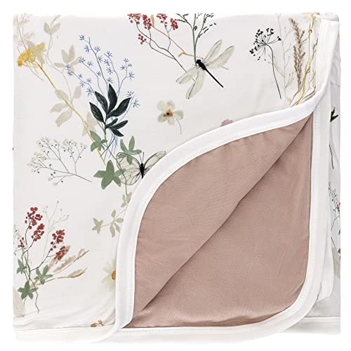 Image of Pobibaby Premium Baby Blanket, Soft Stretchy Quilt for Babies, Toddlers, Kids (Wildflower)