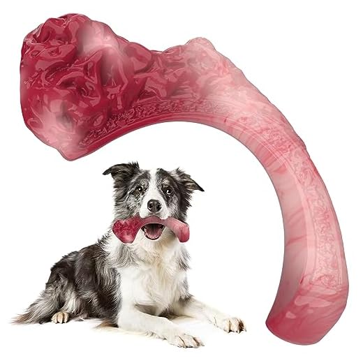 MASBRILL Juguetes para Perros Grandes Pequeños Medianos, Indestructible Masticables Juguetes para Perros con Sabor a Carne de Res, Juguete Interactivo de Nailon Duradero para Agresivos