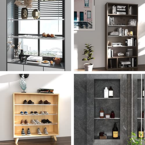 Sofron Expandable Closet Tension Shelves Organizers, Adjustable Shelf For Cabinet Rack Storage Wardrobe Divider Shelving For Closets Pantry Cupboard Kitchen Small 2 Pack #TOP6