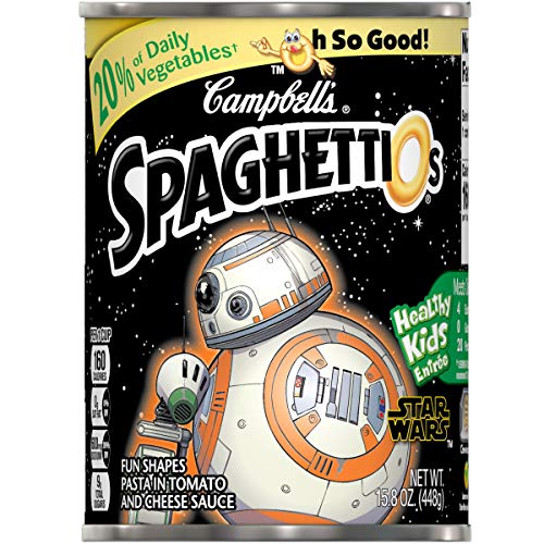Campbell's SpaghettiOs Star Wars Shaped Pasta, 15.8 Ounce Can (Pack of 12)