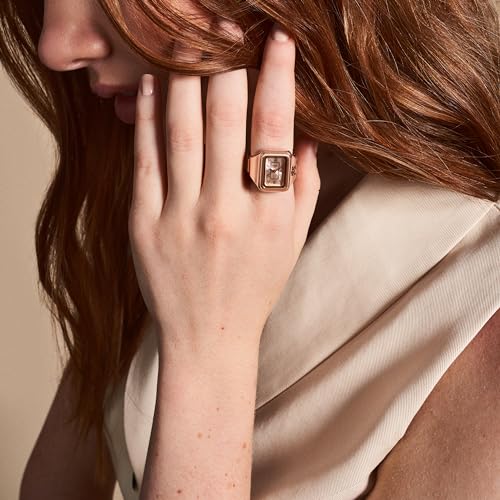Fossil Women's Quartz Stainless Steel Two-Hand Watch Ring, Color: Rose Gold Raquel (Model: ES5345) by Fossil - Image 6