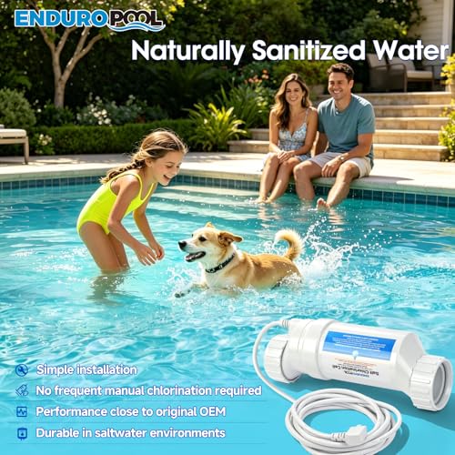Salt Cell Replacement Fit for Hayward T-C-15, High-Efficiency Stable Chlorine Output, Premium Titanium Core, Fits AquaRite/AquaTrol/ProLogic/AQ-Logic (Firmware1.50+), Up to 40K Gallon Pool by Enduropool - Image 6