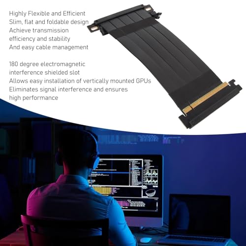 Câble Riser PCIE 4.0 X16 résout le manque d'espace boîtier pour GPU RTX 4090 4080 - 5
